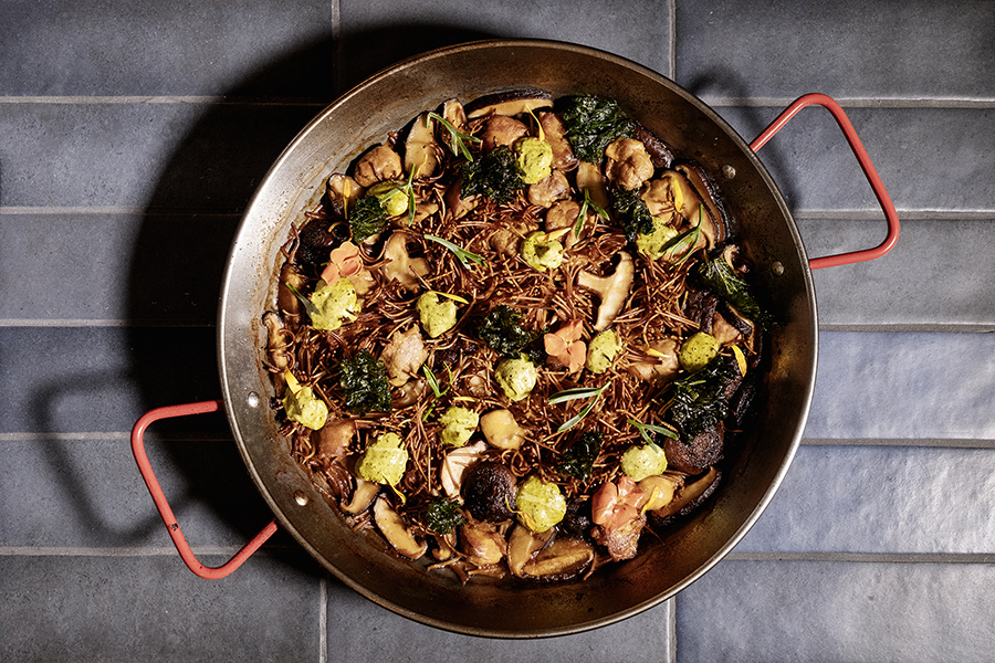 fideuá con ostra de galo celta de la teresa